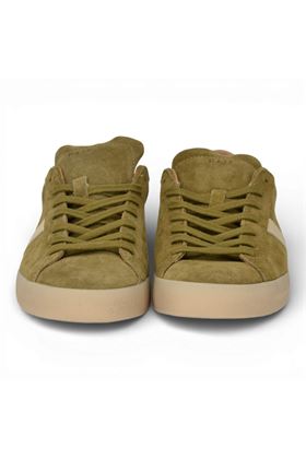 Sneaker uomo Date in camoscio colore militare. DATE | M441HLCO-AR