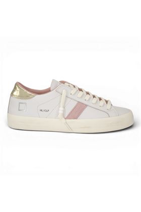 Sneaker donna Date in pelle colore bianco. DATE | W441HLCA-WM