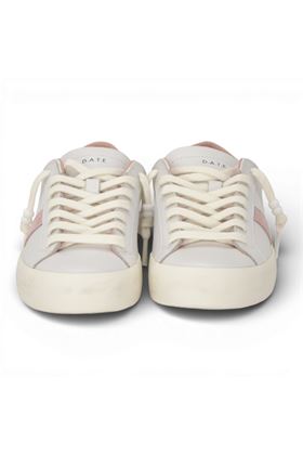 Sneaker donna Date in pelle colore bianco. DATE | W441HLCA-WM