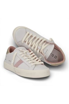 Sneaker donna Date in pelle colore bianco. DATE | W441HLCA-WM