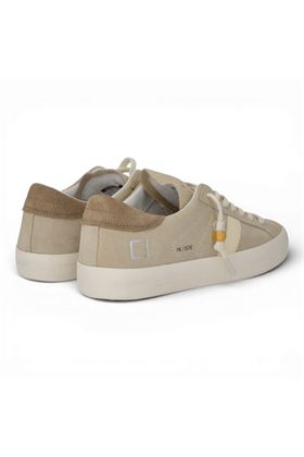 Sneaker donna Date in pelle in camoscio colore ghiaccio. DATE | W441HLSD-BI