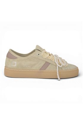 Sneaker donna Date in camoscio colore ghiaccio. DATE | W441TEBW-BI