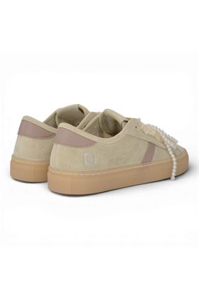 Sneaker donna Date in camoscio colore ghiaccio. DATE | W441TEBW-BI