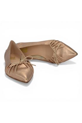 Ballerina Status in pelle colore platino rosato. DETAIL | H274-PLATINO