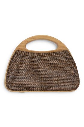 Borsa Exè in rafia colore marrone. EXE' | 002-BROWN
