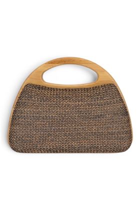 Borsa Exè in rafia colore marrone. EXE' | 002-BROWN