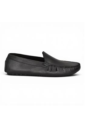 Mocassino uovo Frau in pelle colore nero. FRAU | 12M0-NERO