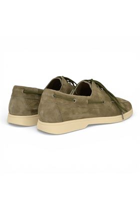 Scarpa allacciata Frau in camoscio colore militare. FRAU | 32B1-TIMO