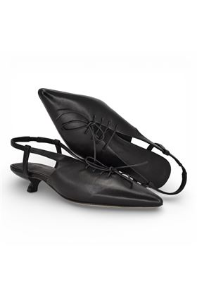 Slingback donna Jvam in pelle colore nero. JVAM | 40129-NERO