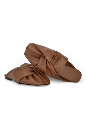 Sabot donna Jvam in pelle colore cuoio. JVAM | 40287-BISCOTTO