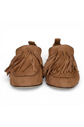 Mocassino donna Jvam in camoscio colore cuoio. JVAM | 40489-CAM.BISCOTTO