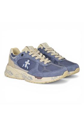 Sneaker Premiata uomo in nylon e camoscio colore celeste. PREMIATA | MASED-8113