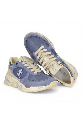 Sneaker Premiata uomo in nylon e camoscio colore celeste. PREMIATA | MASED-8113