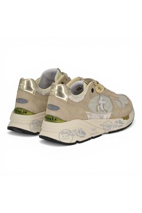 Sneaker Premiata uomo in nylon e camoscio colore beige. PREMIATA | MASED-8116
