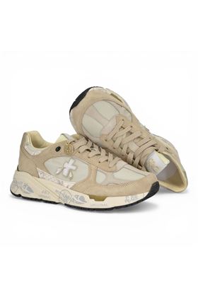 Sneaker Premiata uomo in nylon e camoscio colore beige. PREMIATA | MASED-8116