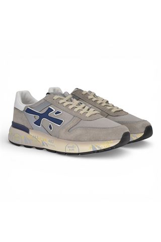 Sneaker Premiata uomo in nylon e camoscio colore grigio. PREMIATA | MICK-8001
