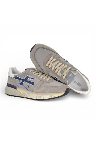Sneaker Premiata uomo in nylon e camoscio colore grigio. PREMIATA | MICK-8001