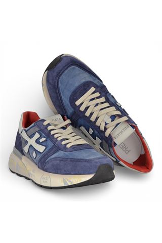 Sneaker Premiata uomo in nylon e camoscio colore blu. PREMIATA | MICK-8006