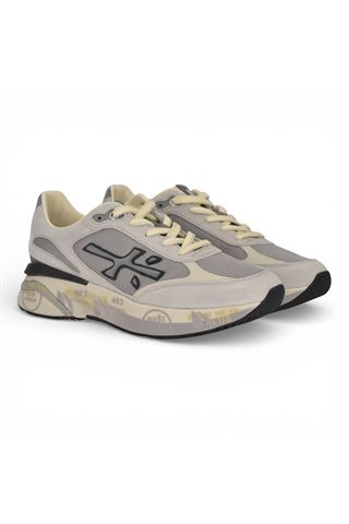 Sneaker Premiata uomo in nylon e camoscio colore grigio. PREMIATA | MOERUN-7304