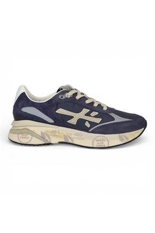 Sneaker Premiata uomo in nylon e camoscio colore blu. PREMIATA | MOERUN-7306
