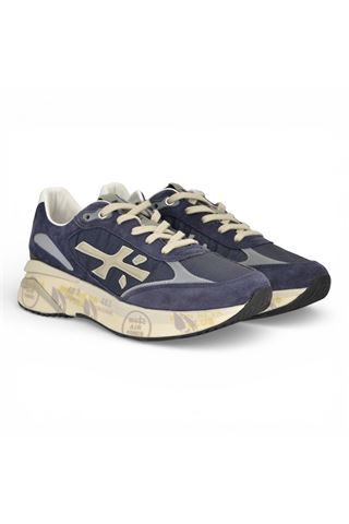 Sneaker Premiata uomo in nylon e camoscio colore blu. PREMIATA | MOERUN-7306