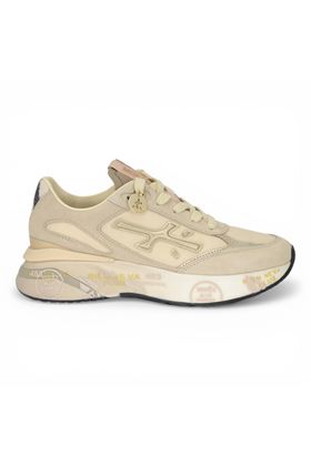 Sneaker Premiata uomo in nylon e camoscio colore beige. PREMIATA | MOERUND-8080