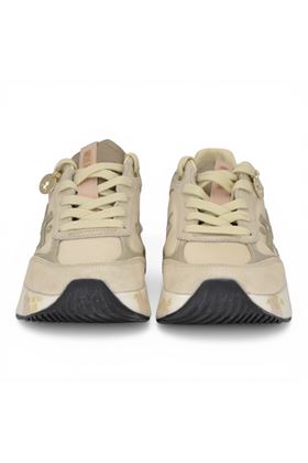 Sneaker Premiata uomo in nylon e camoscio colore beige. PREMIATA | MOERUND-8080