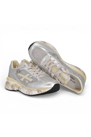Sneaker Premiata uomo in nylon e camoscio colore argento. PREMIATA | MOERUND-8084