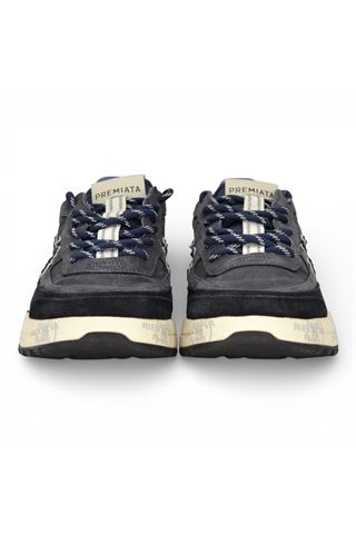 Sneaker Premiata uomo in nylon e camoscio colore blu. PREMIATA | NOUS-7726-