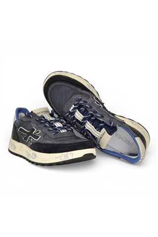Sneaker Premiata uomo in nylon e camoscio colore blu. PREMIATA | NOUS-7726-