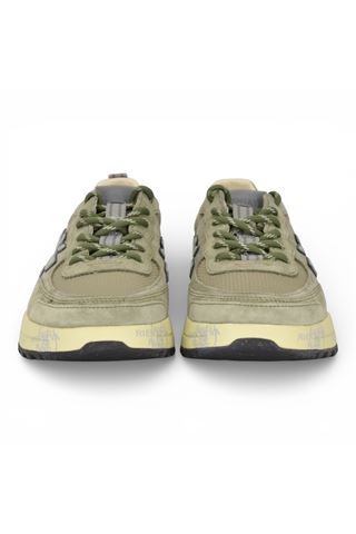 Sneaker Premiata uomo in nylon e camoscio colore salvia. PREMIATA | NOUS-8062