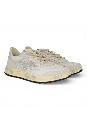Sneaker Premiata uomo in nylon e camoscio colore bianco. PREMIATA | NOUS-8106