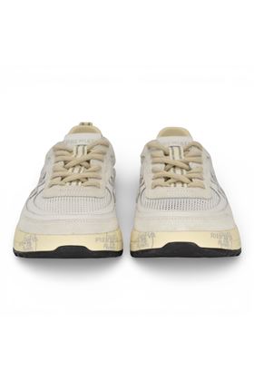 Sneaker Premiata uomo in nylon e camoscio colore bianco. PREMIATA | NOUS-8106