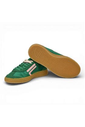 Sneaker Puraai donna in nabuck e nylon colore verde. PURAAI | PU601XD-031