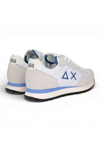 Sneaker uomo Sun 68 in tela e camoscio colore bianco. SUN68 | 36101-01
