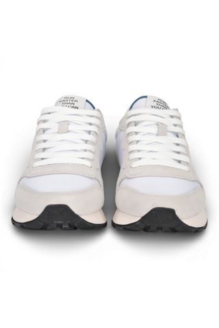 Sneaker uomo Sun 68 in tela e camoscio colore bianco. SUN68 | 36101-01