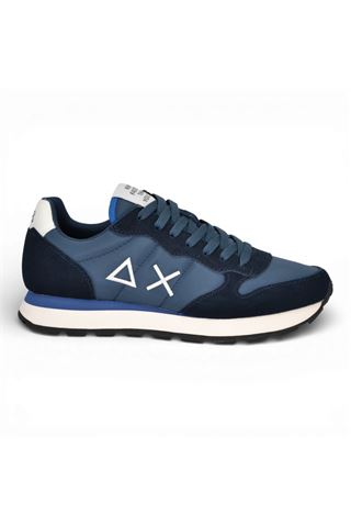 Sneaker uomo Sun 68 in tela e camoscio colore blu notte. SUN68 | 36101-07