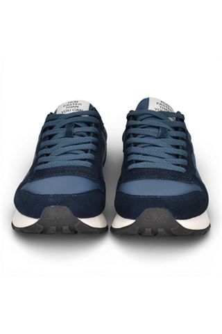 Sneaker uomo Sun 68 in tela e camoscio colore blu notte. SUN68 | 36101-07