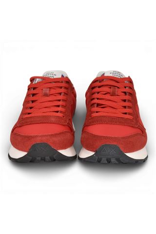 Sneaker uomo Sun 68 in tela e camoscio colore rosso. SUN68 | 36101-10
