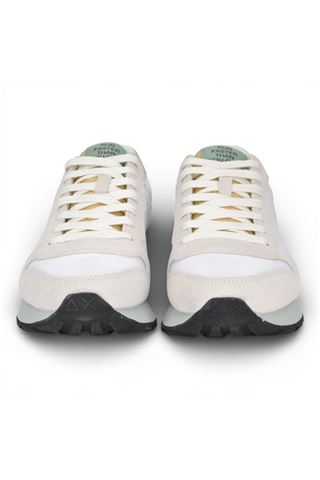 Sneaker uomo Sun 68 in tela e camoscio colore bianco. SUN68 | 36106-01