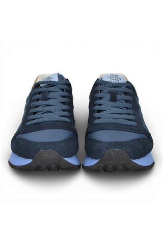 Sneaker uomo Sun 68 in tela e camoscio colore blu notte. SUN68 | 36106-07