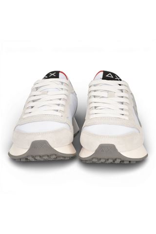 Sneaker uomo Sun 68 in camoscio e tessuto colore bianco. SUN68 | 36115-01