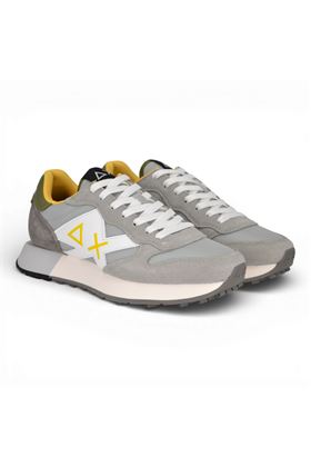Sneaker uomo Sun 68 in camoscio e tessuto colore grigio. SUN68 | 36115-06