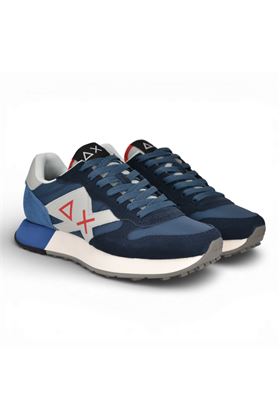 Sneaker uomo Sun 68 in camoscio e tessuto colore blu notte. SUN68 | 36115-07