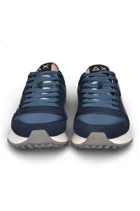 Sneaker uomo Sun 68 in camoscio e tessuto colore blu notte. SUN68 | 36115-07