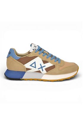 Sneaker uomo Sun 68 in camoscio e tessuto colore beige. SUN68 | 36116-1693
