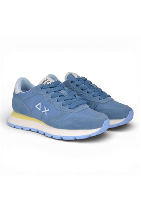 Sneaker donna Sun 68 in tela e camoscio colore avio. SUN68 | 36201-56