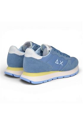 Sneaker donna Sun 68 in tela e camoscio colore avio. SUN68 | 36201-56