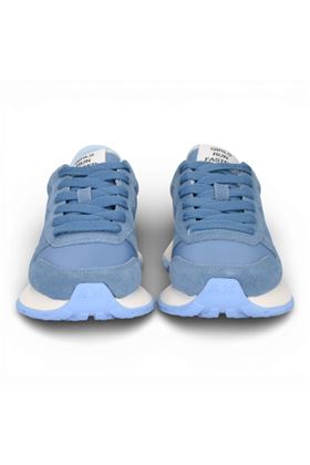 Sneaker donna Sun 68 in tela e camoscio colore avio. SUN68 | 36201-56