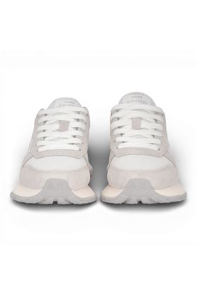 Sneaker donna Sun 68 in tela e camoscio colore bianco. SUN68 | 36203-01